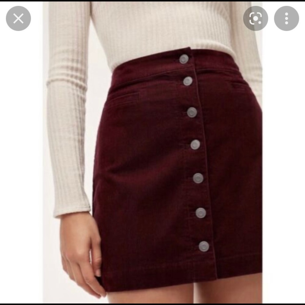 Wilfred Free Karmen Skirt in the colour Dark Clove in size 00